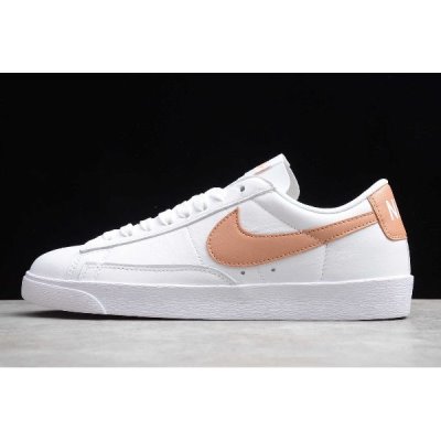 Nike Blazer Low Le Beyaz / Pembe Altın Kaykay Ayakkabı Türkiye - U6B4IRI7